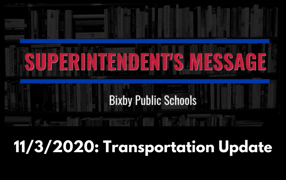 11/3/2020 Transportation Update