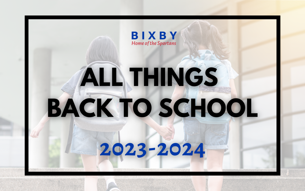 Back to School 20232024 Bixby Public Schools