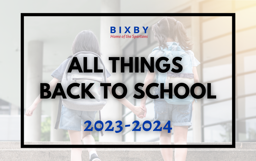 Back To School 2023 2024 Bixby Public Schools