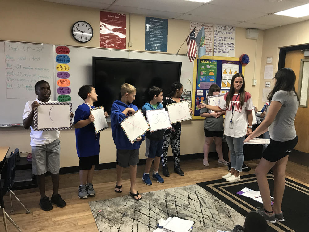 Mrs. Williams' Class learns Distributive Property