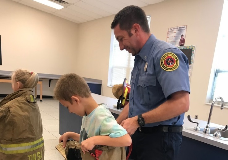 Fire Safety in First Grade Bixby East Elementary