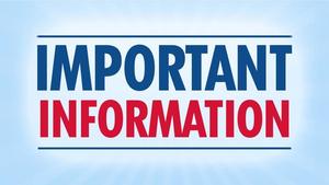 Important Information/Fundraiser Pick Up