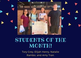 September Students of the Month!