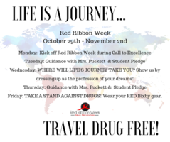 Life is a journey, travel drug free! It's Red Ribbon Week at BNI