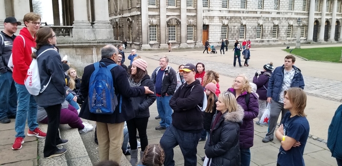 Pride musicians learn about life at Greenwich University.